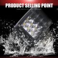 2 &quot;ίντσες 15W Offroad Lights Square Square Forepless Led Led Led LED LED LED LED LED